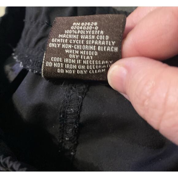 SP Essentials Men's Polyester Joggers Zipper Pockets Black Size L - Picture 10 of 10